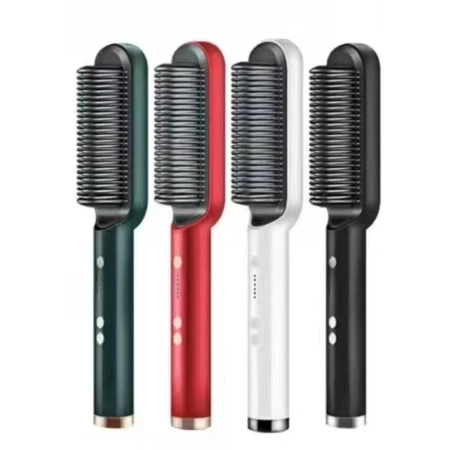 Cepillo alisador doble voltaje 5 en 1: alisa, hidrata, moldea, delinea y anti-frizz.