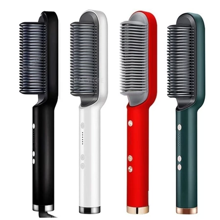 Cepillo alisador doble voltaje 5 en 1: alisa, hidrata, moldea, delinea y anti-frizz.