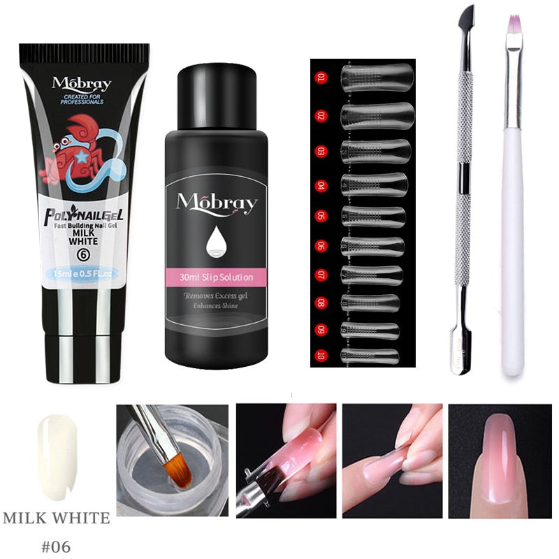 Gel de extensión de uñas Polygel