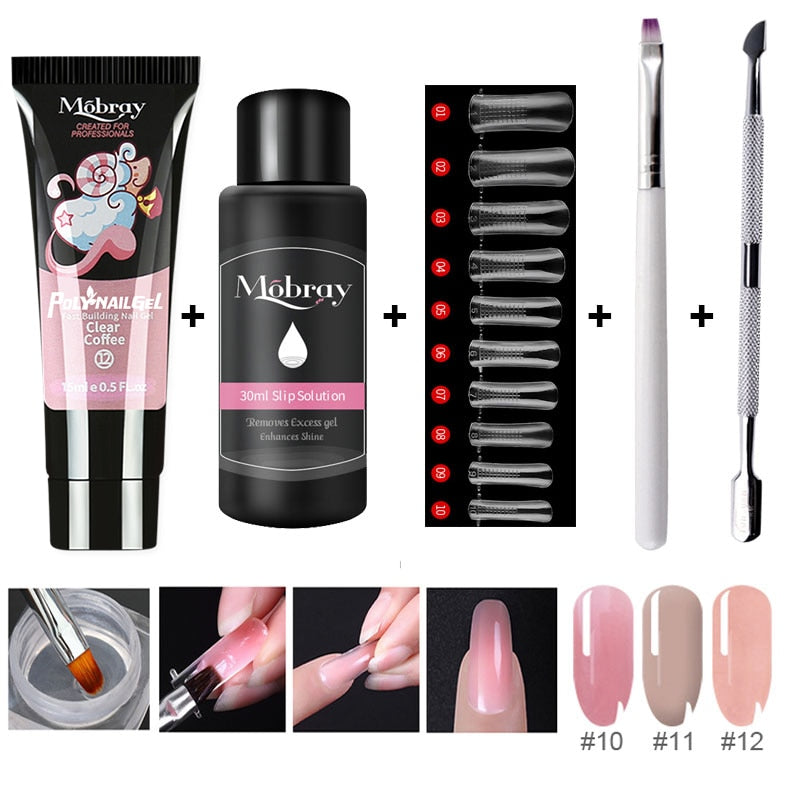 Gel de extensión de uñas Polygel