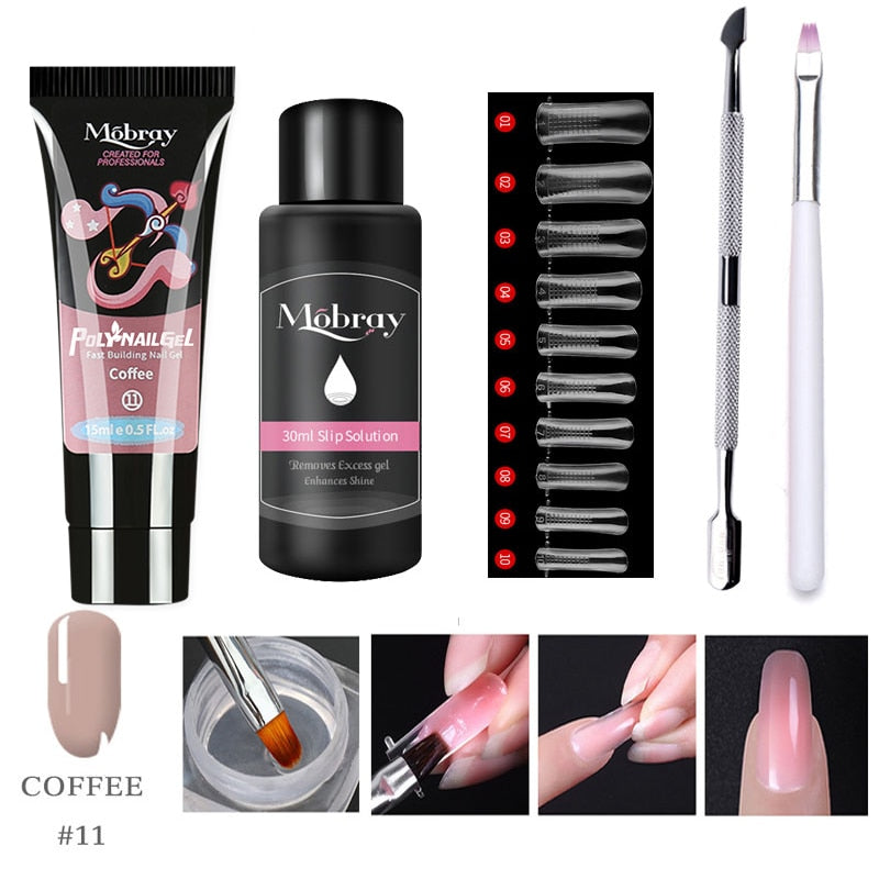 Gel de extensión de uñas Polygel